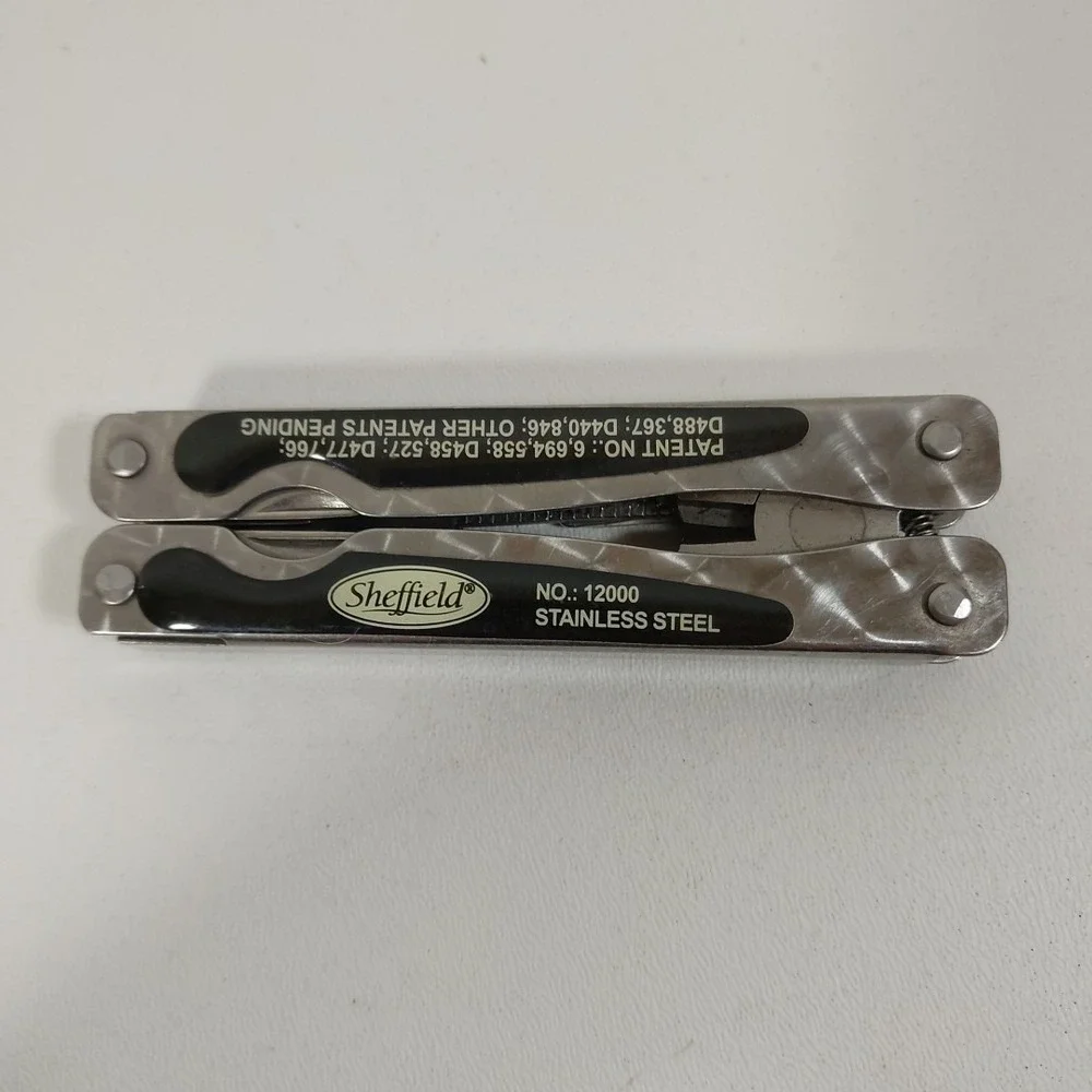 SHEFFIELD MODEL‎ 12000  STAINLESS STEEL FOLDING MULTI-TOOL